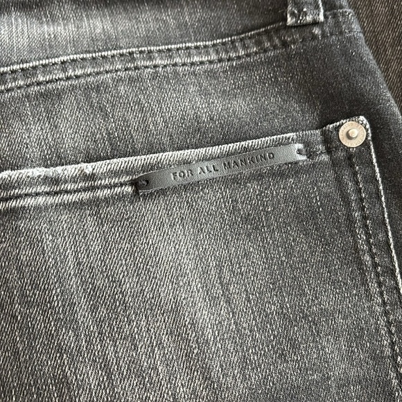 7 for all mankind Airweft Slimmy Como Jeans Black Faded Men’s Size 33 x 29 - Picture 6 of 16